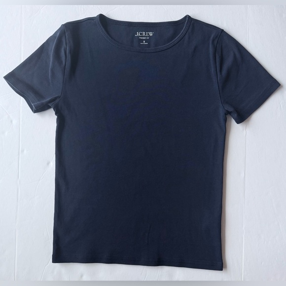 J. Crew Tops - J. Crew New Perfect-Fit Short-Sleeve T-Shirt Navy Blue Size S
